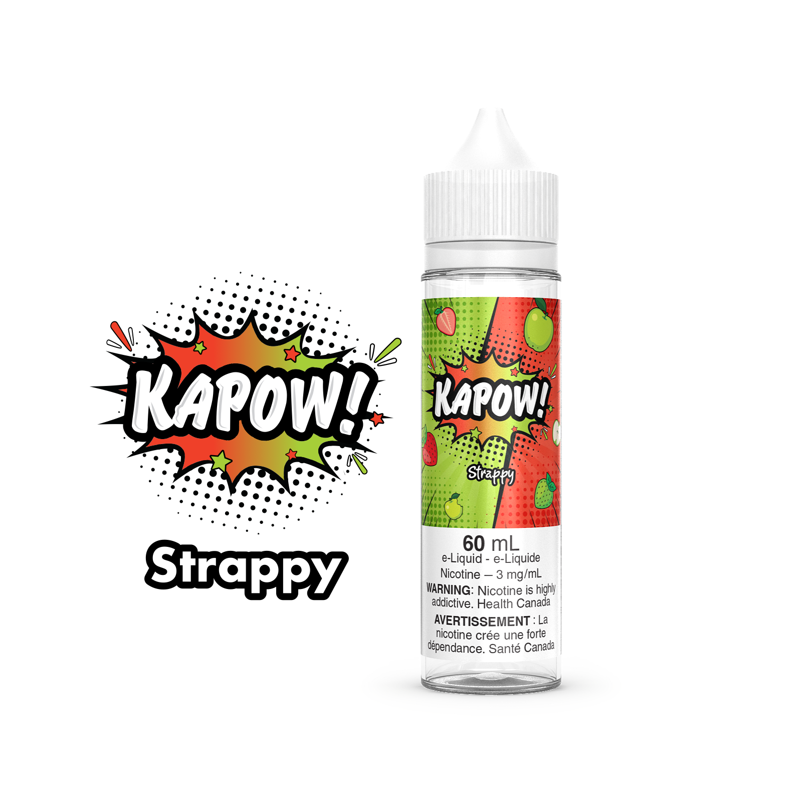 Strappy - Kapow E-Liquid 60ml Vape Juice Cloud Island Vapour Strappy - Kapow E-Liquid 60ml Vape Juice Cloud Island Vapour