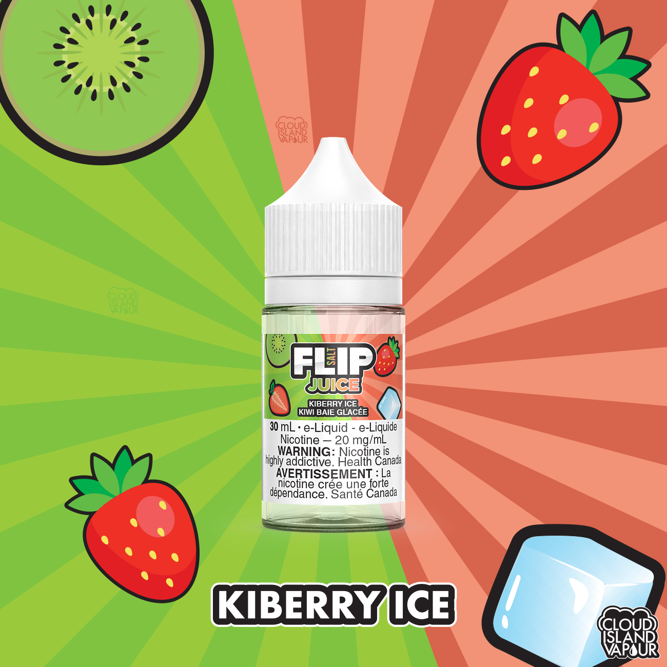 FLIP JUICE SALT Nic E-juice flavour Kiberry Ice