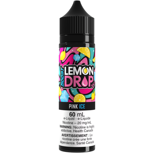 LEMON DROP BOOST Salt 60mL Pink Ice