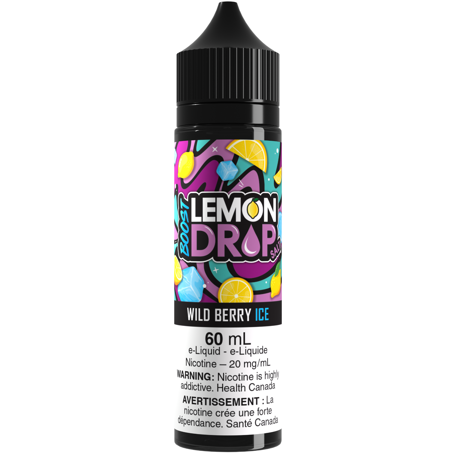 LEMON DROP BOOST Salt 60mL Wild Berry Ice