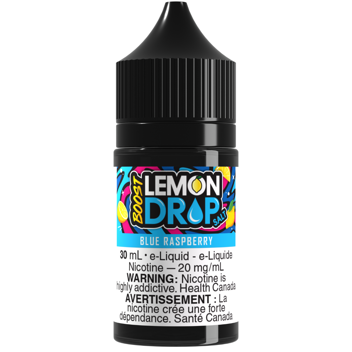 LEMON DROP BOOST Salt Nic E-Liquid Blue Raspberry