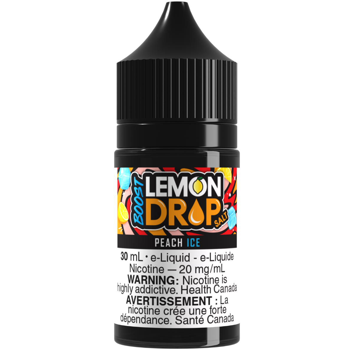 LEMON DROP BOOST Salt Nic E-Liquid Peach Ice
