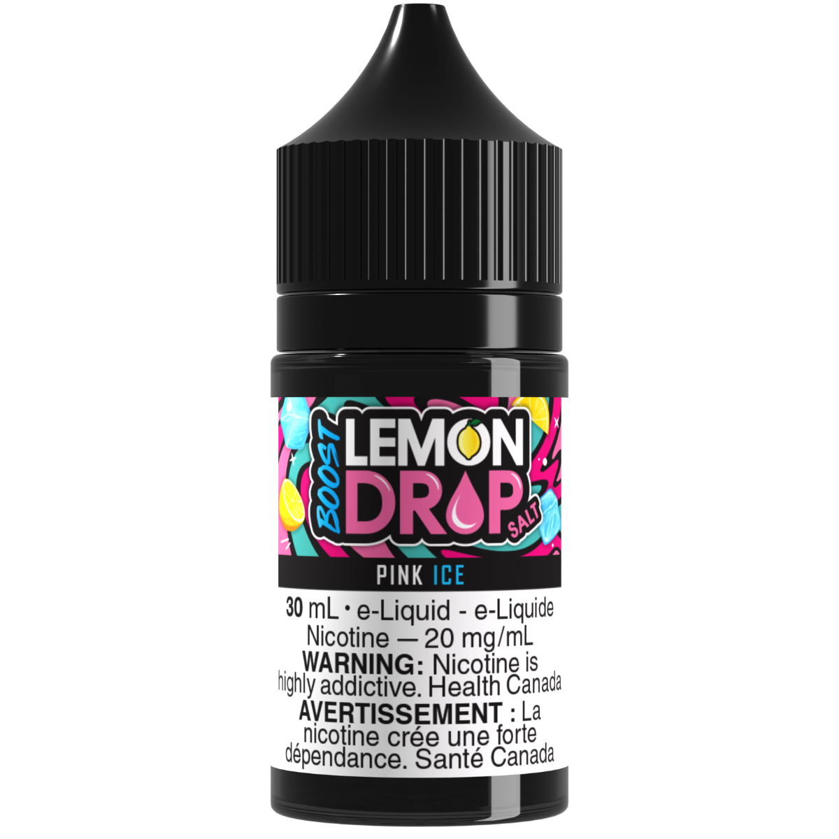 LEMON DROP BOOST Salt Nic E-Liquid Pink Ice