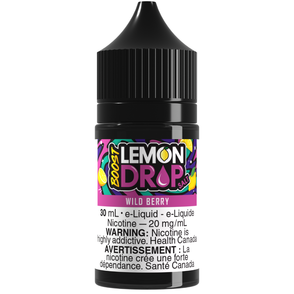 LEMON DROP BOOST Salt Nic E-Liquid Wild Berry
