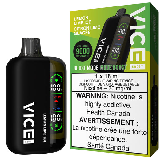 Lemon Lime Ice Vice Boost Disposable Vape