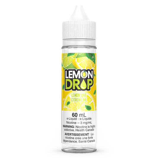 Lemon Lime LEMON DROP Vape Juice E-Liquid 60mL Freebase