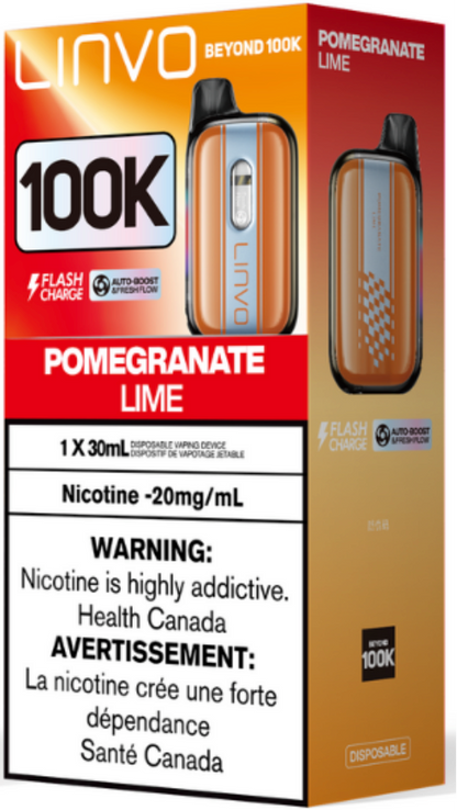 Linvo Beyond 100K Disposable Pomegranate Lime