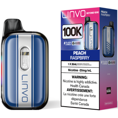 Linvo Beyond 100K Disposable Vape Peach Raspberry