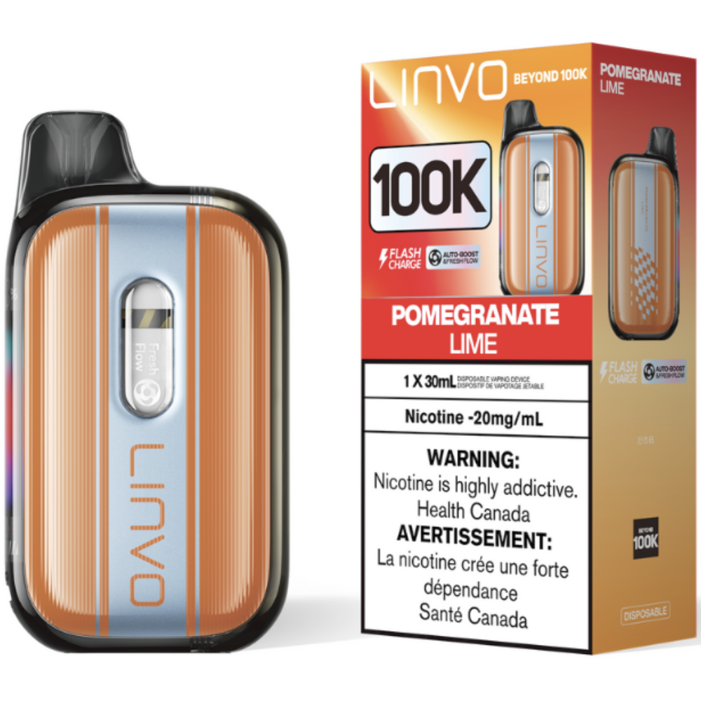 Linvo Beyond 100K Disposable Vape Pomegranate Lime