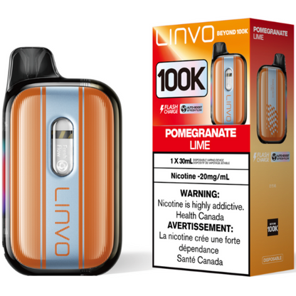 Linvo Beyond 100K Disposable Vape Pomegranate Lime