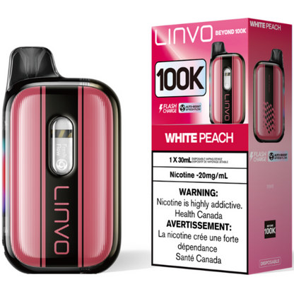 Linvo Beyond 100K Disposable Vape White Peach