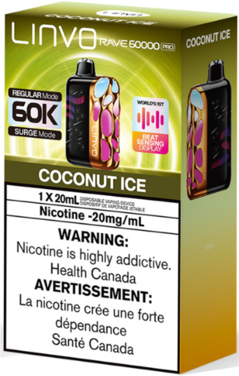 Linvo Rave 60000 Pro 60K Disposable Coconut Ice