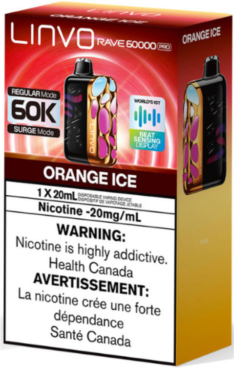 Linvo Rave 60000 Pro 60K Disposable Orange Ice