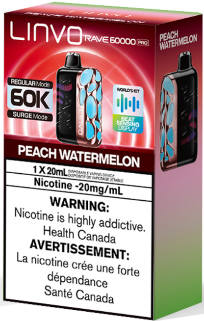 Linvo Rave 60000 Pro 60K Disposable Peach Watermelon