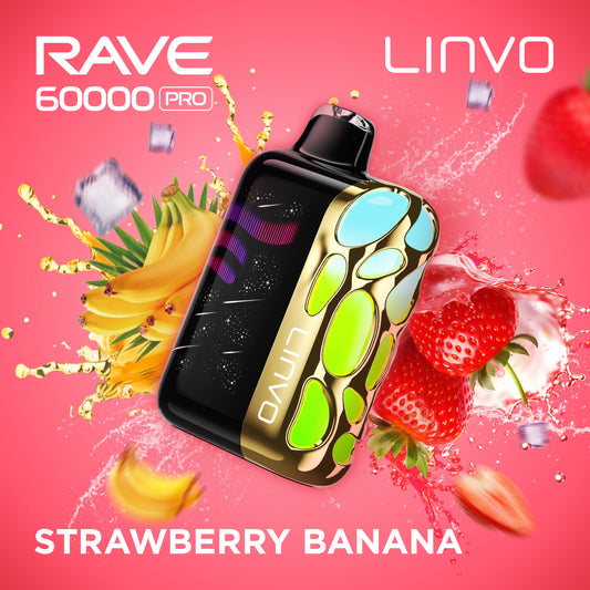 Linvo Rave 60000 Pro 60K Strawberry Banana