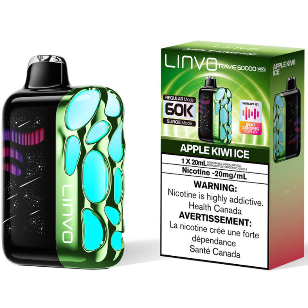 Linvo Rave 60000 Pro Disposable Vape Apple Kiwi Ice