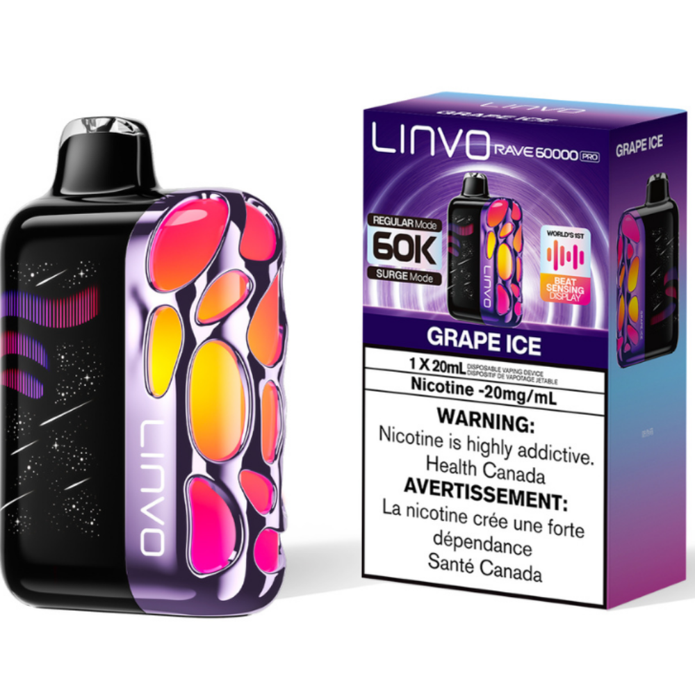 Linvo Rave 60000 Pro Disposable Vape Grape Ice