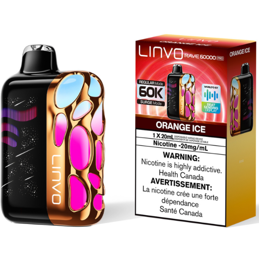 Linvo Rave 60000 Pro Disposable Vape Orange Ice