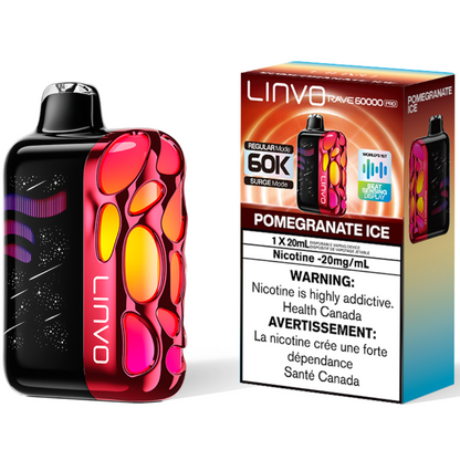Linvo Rave 60000 Pro Disposable Vape Pomegranate Ice