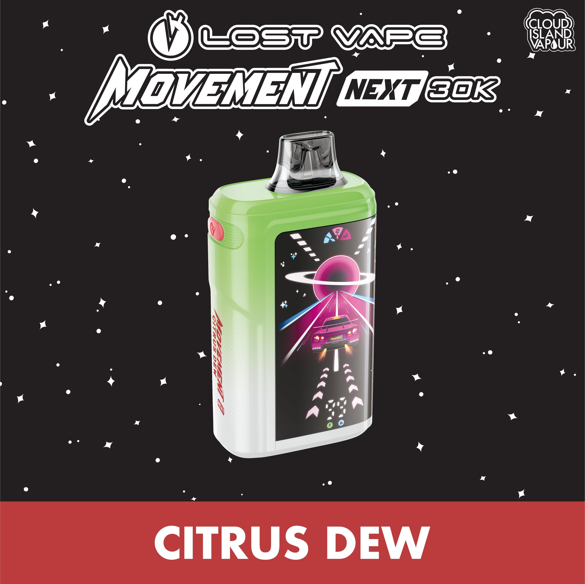 Lost Vape Movement Next 30K Disposable Vape - Citrus Dew Cloud Island Vapour Lost Vape Movement Next 30K Disposable Vape - Citrus Dew Cloud Island Vapour
