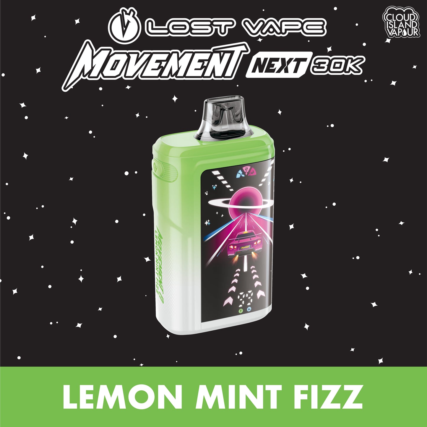 Lost Vape Movement Next 30K Disposable Vape Lemon Mint Fizz