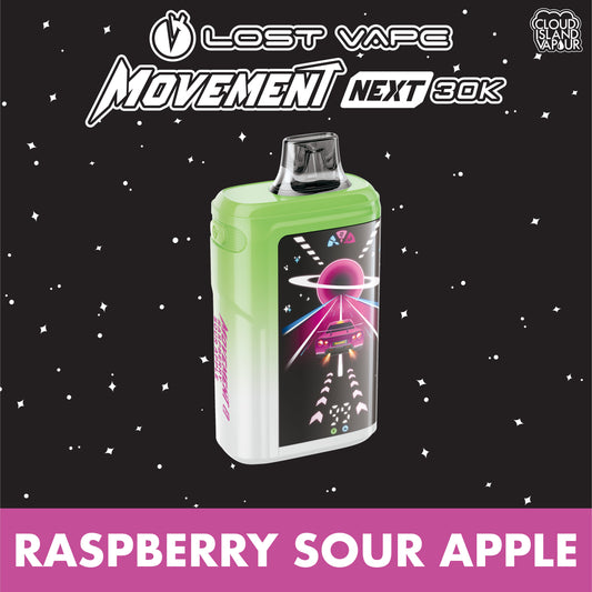 Lost Vape Movement Next 30K Disposable Vape Raspberry Sour Apple