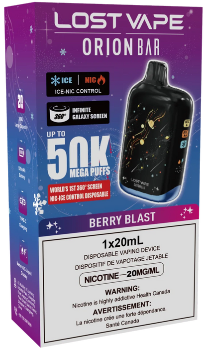 Lost Vape Orion Bar 50K Disposable Vape - Berry Blast Cloud Island Vapour Lost Vape Orion Bar 50K Disposable Vape - Berry Blast Cloud Island Vapour