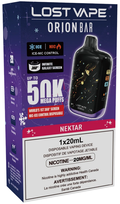 Lost Vape Orion Bar 50K Disposable Vape - Nektar Cloud Island Vapour Lost Vape Orion Bar 50K Disposable Vape - Nektar Cloud Island Vapour
