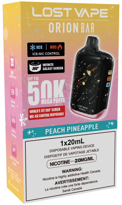 Lost Vape Orion Bar 50K Disposable Peach Pineapple