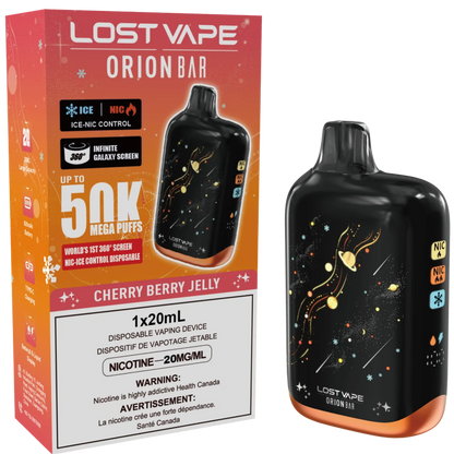 Lost Vape Orion Bar 50K Disposable Vape Cherry Berry Jelly