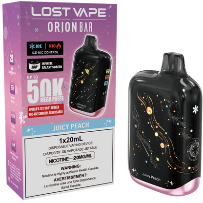 Lost Vape Orion Bar 50K Disposable Vape - Juicy Peach Cloud Island Vapour Lost Vape Orion Bar 50K Disposable Vape - Juicy Peach Cloud Island Vapour