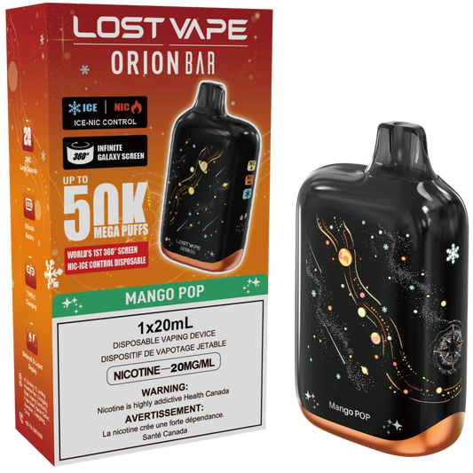 Lost Vape Orion Bar 50K Disposable Vape Mango Pop