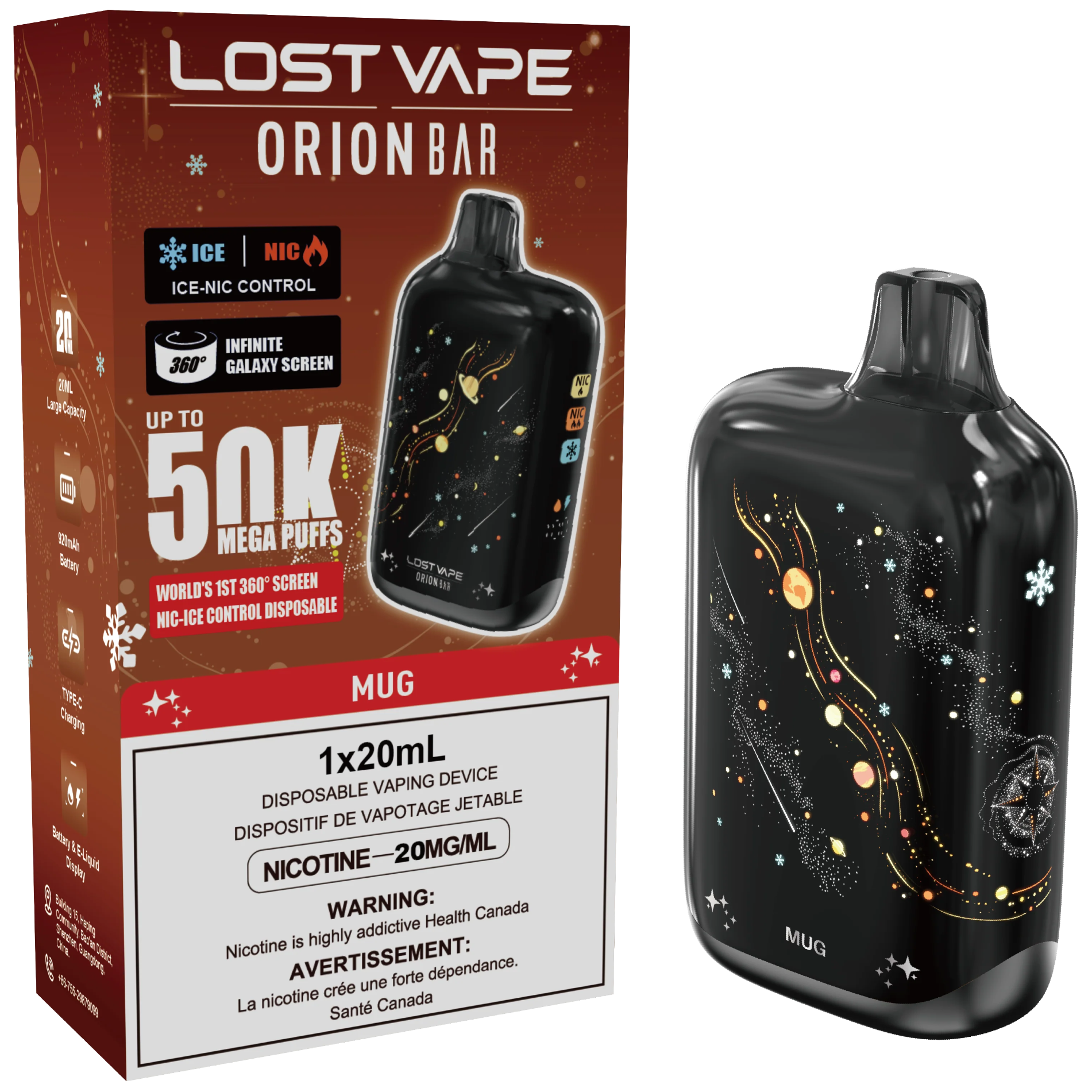 Lost Vape Orion Bar 50K Disposable Vape Mug