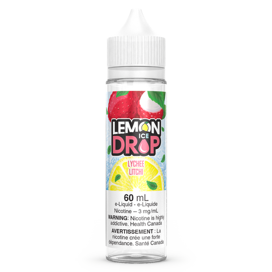 Lychee LEMON DROP ICE Vape Juice E-Liquid 60mL Freebase