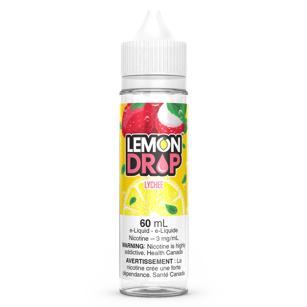 Lychee LEMON DROP Vape Juice E-Liquid 60mL Freebase