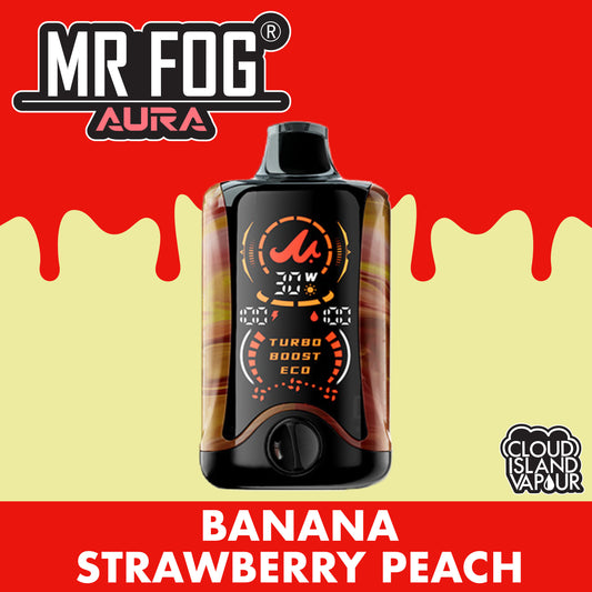 MR FOG AURA 60K Banana Strawberry Peach