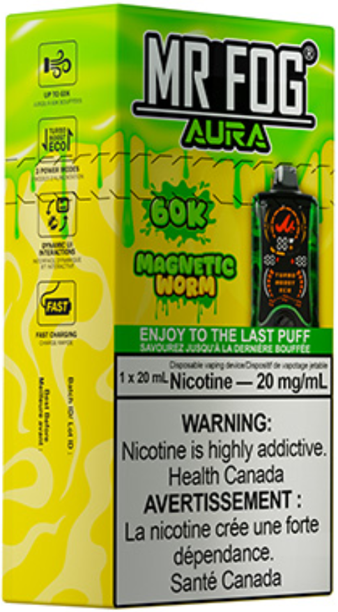 MR FOG AURA 60K Disposable Magnetic Worm