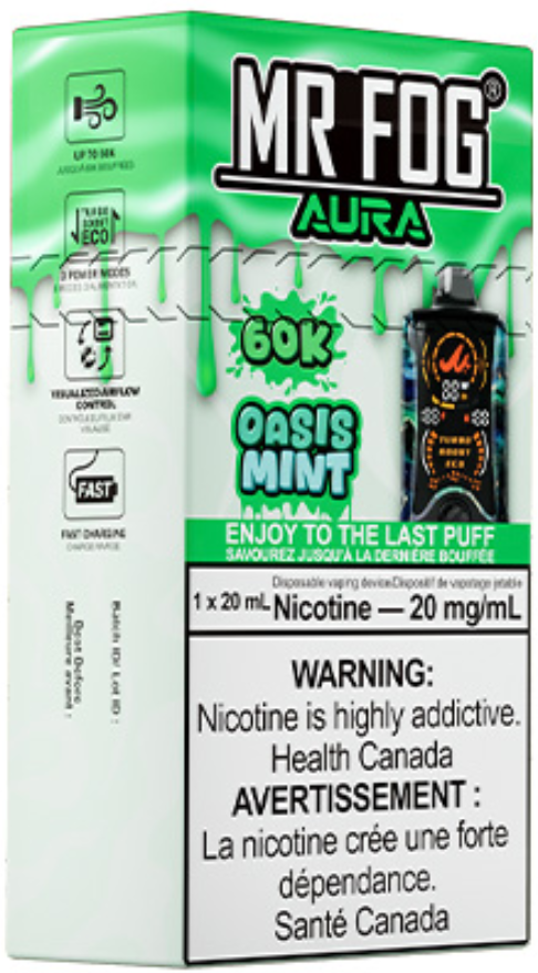 MR FOG AURA 60K Disposable Oasis Mint