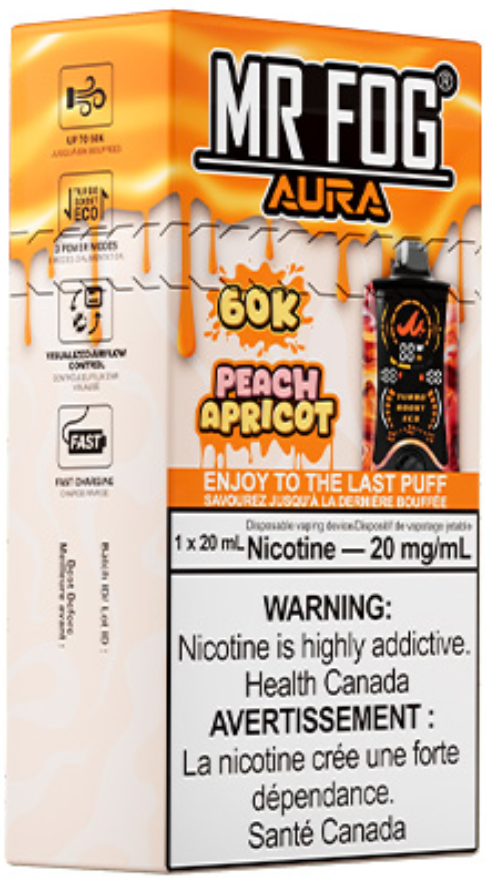 MR FOG AURA 60K Disposable Peach Apricot