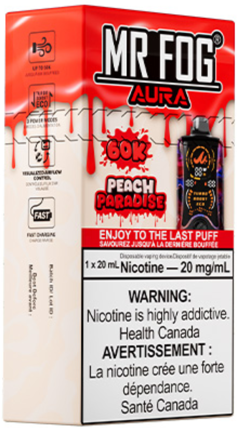 MR FOG AURA 60K Disposable Peach Paradise