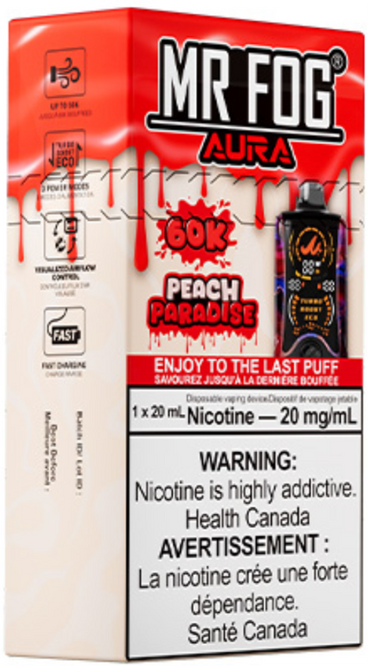 MR FOG AURA 60K Disposable Peach Paradise
