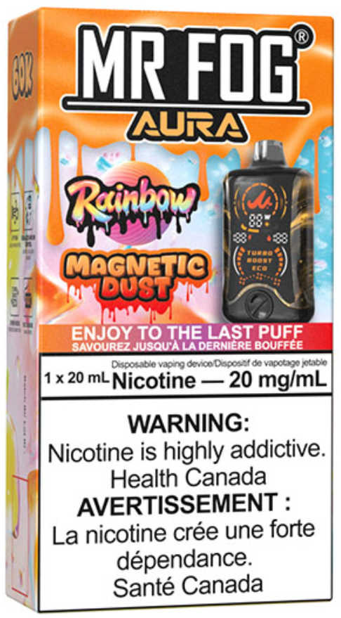MR FOG AURA 60K Disposable Rainbow Magnetic Dust