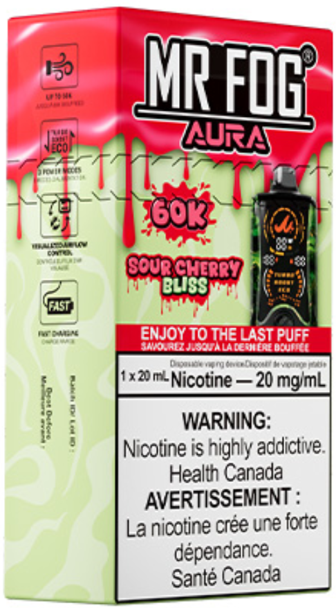 MR FOG AURA 60K Disposable Sour Cherry Bliss