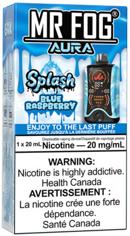 MR FOG AURA 60K Disposable Splash Blue Raspberry