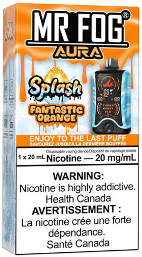 MR FOG AURA 60K Disposable Splash Fantastic Orange