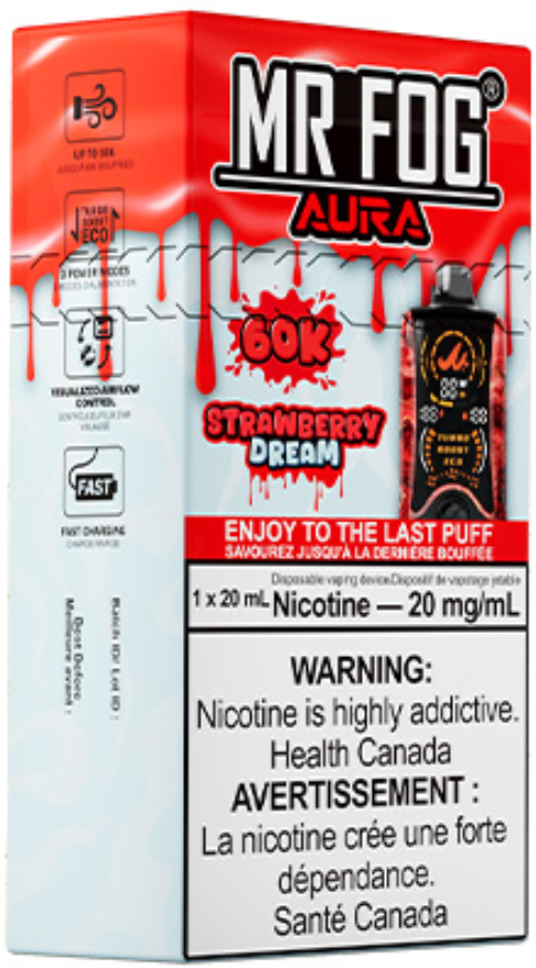 MR FOG AURA 60K Disposable Strawberry Dream