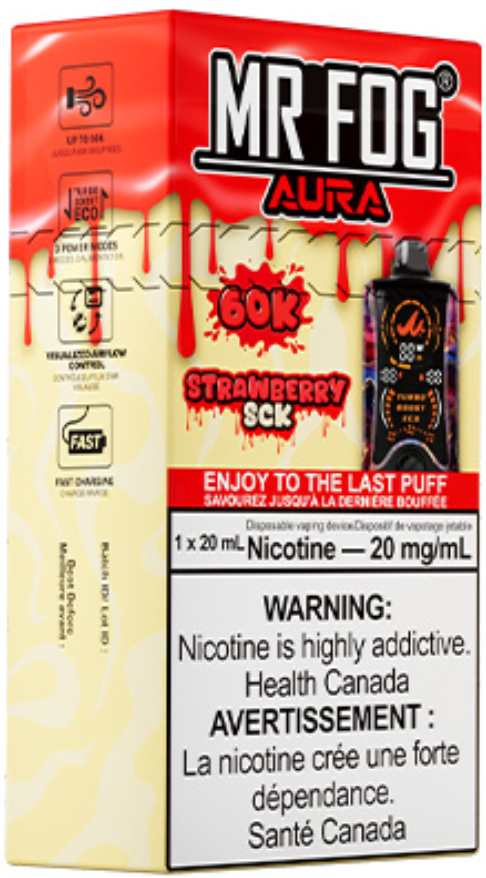 MR FOG AURA 60K Disposable Strawberry SCK
