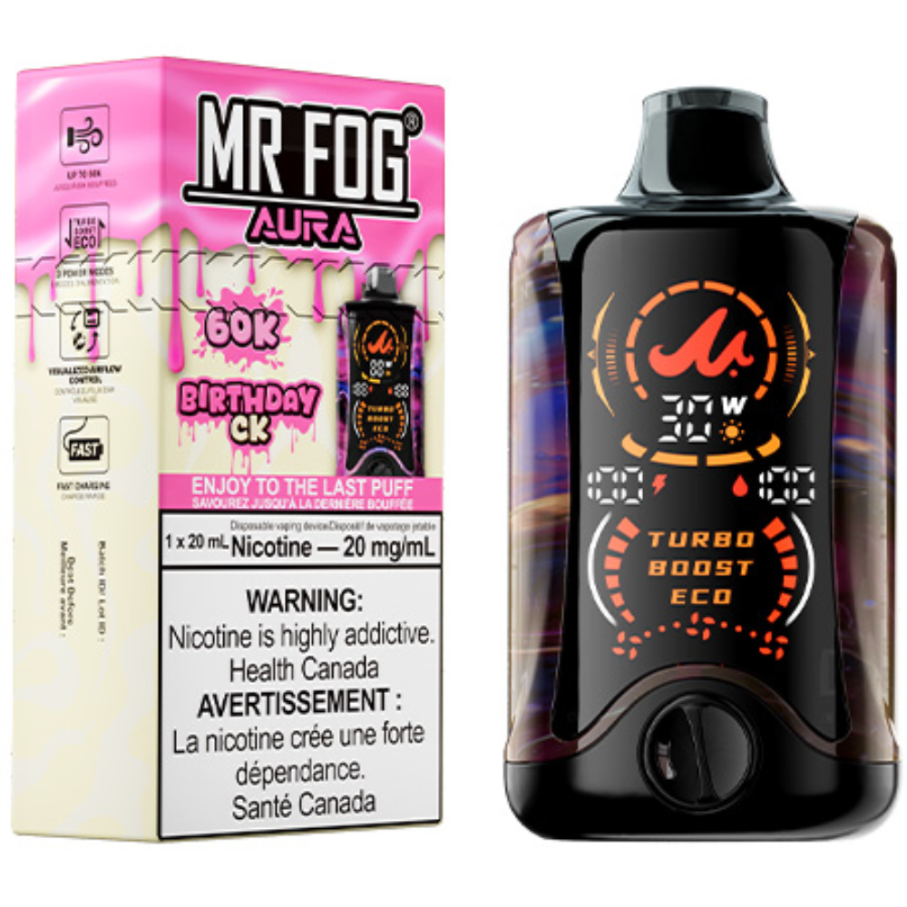 MR FOG AURA 60K Disposable Vape Birthday CK
