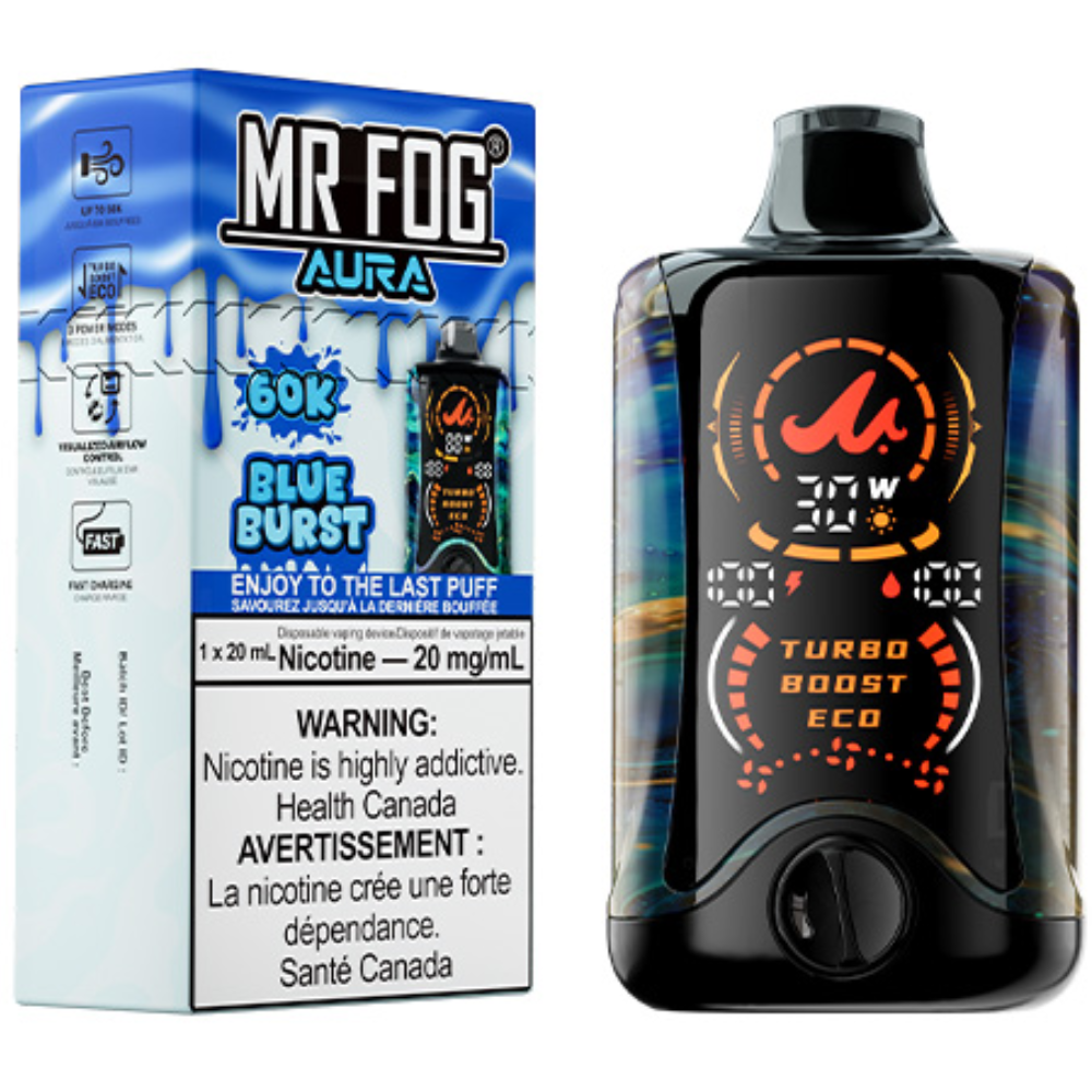 MR FOG AURA 60K Disposable Vape Blue Burst