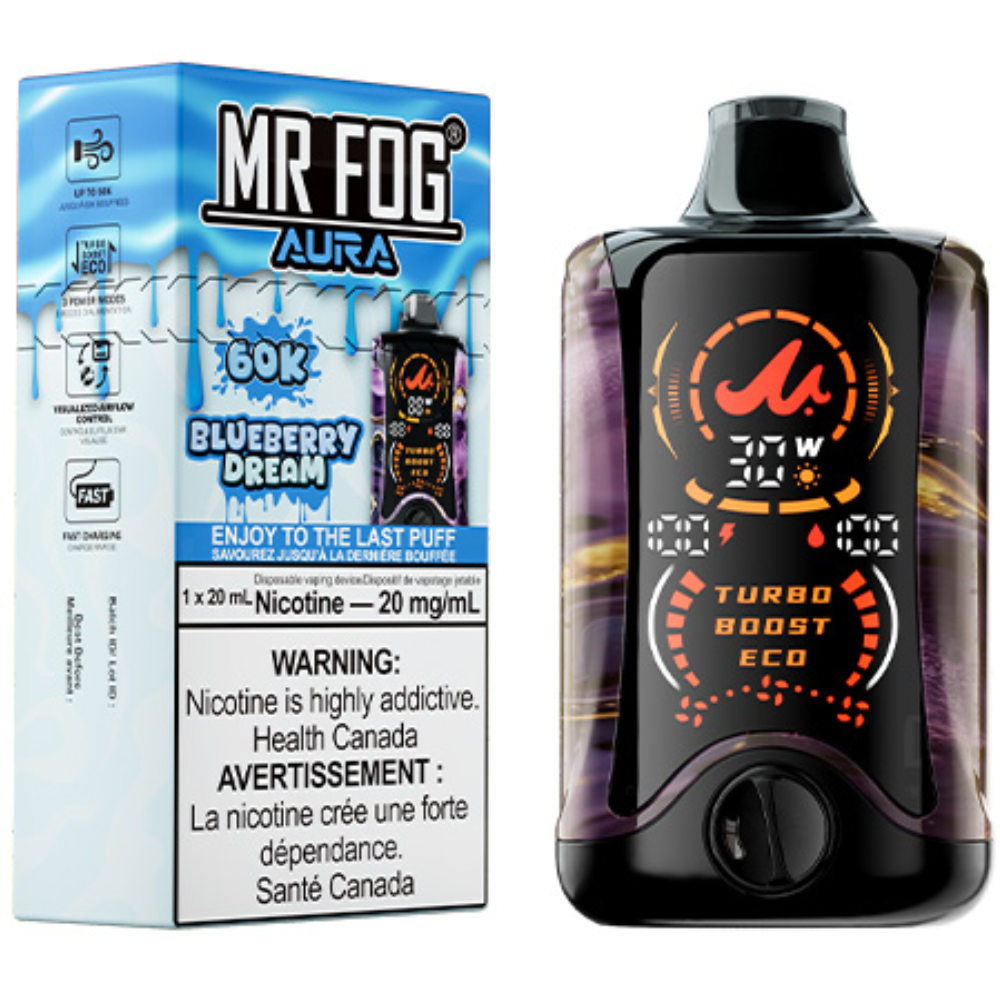 MR FOG AURA 60K Disposable Vape Blueberry Dream